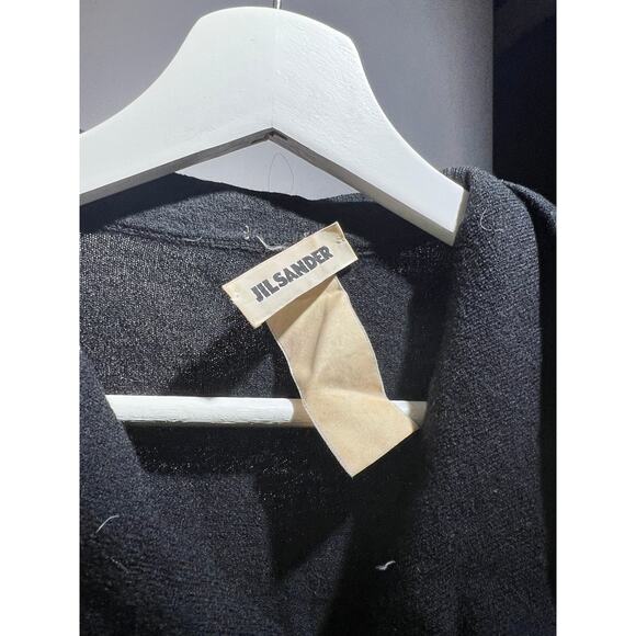 Jil Sander Black Cropped Sleeved Button up Cardigan Women - Picture 2 of 3